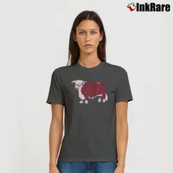 Women’s Lazy J Ranch Wear Hereford Logo Signature T-Shirt in charcoal | Soft, Flattering Fit