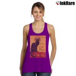 Women’s Le Chat Noir The Black Cat Steinlen Tank Top in purple | Lightweight, Movement-Friendly