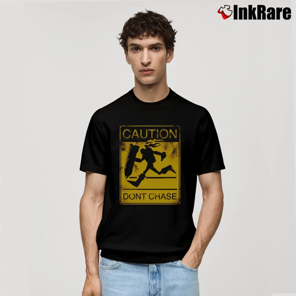 Men’s League Of Legends Caution Dont Chase Classic T-Shirt in black | Soft, Breathable Everyday Wear