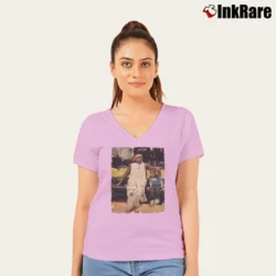 Women’s LeBron James And Bronny James V-Neck Tee in light pink | Chic Neckline, Soft Texture