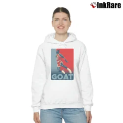 Women’s lebron james goat nba legend basketball king fan Cozy Hoodie in white | Warm, Structured, Stylish