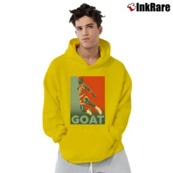 Men’s lebron james goat nba legend basketball king fan Pullover Hoodie in yellow | Cozy, Durable, Modern Fit