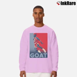 Men’s lebron james goat nba legend basketball king fan Long-Sleeve Shirt in light pink | Sleek, Lightweight, Year-Round Wear