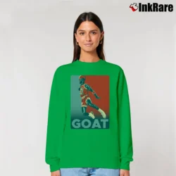 Women’s lebron james goat nba legend basketball king fan Relaxed Sweatshirt in irish green | Soft, Laid-Back Vibe