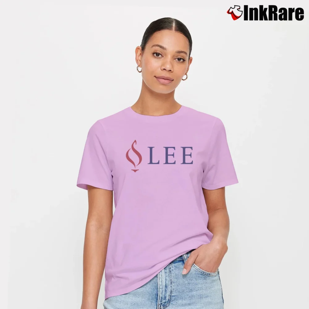 Women’s Lee University Campus Spirit Signature T-Shirt in light pink | Soft, Flattering Fit