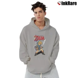 Men’s Legend Of Zelda Green Graphic Pullover Hoodie in sport grey | Cozy, Durable, Modern Fit