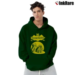 Men’s Lego Batman Movie Black Yellow Graphic Pullover Hoodie in forest green | Cozy, Durable, Modern Fit