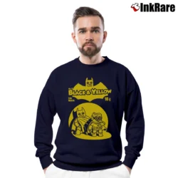 Men’s Lego Batman Movie Black Yellow Graphic Crewneck Sweatshirt in navy | Cozy Fabric, Clean Style