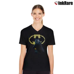 Women’s Lego Batman Movie Graphic V-Neck Tee in black | Chic Neckline, Soft Texture