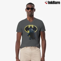 Men’s Lego Batman Movie Graphic V-Neck Tee in charcoal | Sharp, Breathable, Everyday Staple