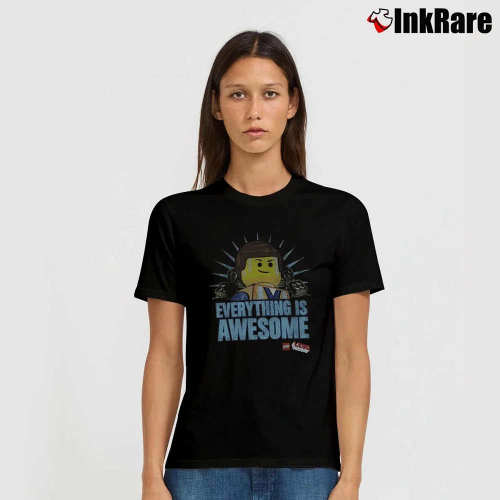 Women’s Lego Movie Everything Is Awesome T-Shirt in black | Soft, Flattering Fit