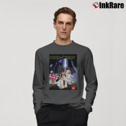 Men’s Lego Star Wars Graphic Long-Sleeve Shirt in charcoal | Sleek, Lightweight, Year-Round Wear