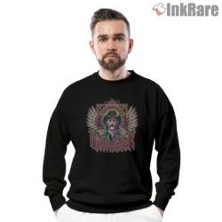 Lemmy Kilmister Winged Motorhead Legend Crest Shirt on graphic shirt for men graphic tee