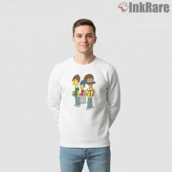 Lenny And Carl Simpsons Minimal Duo Character Shirt on graphic shirt for men graphic tee