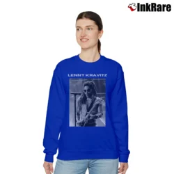 Women’s lenny kravitz in memoriam tribute band Relaxed Sweatshirt in royal blue | Soft, Laid-Back Vibe