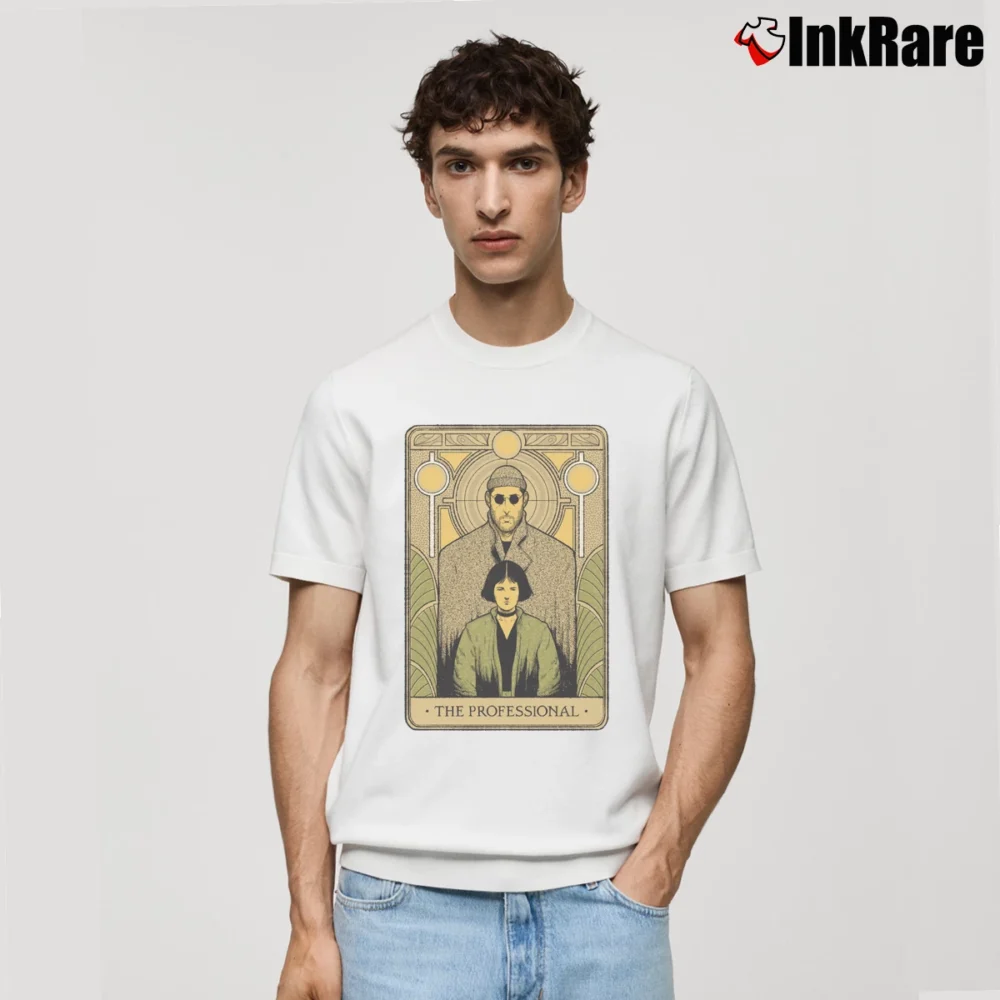 Men’s Leon The Professional Art Classic T-Shirt in white | Soft, Breathable Everyday Wear
