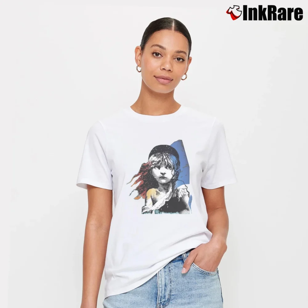Women’s Les Miserables Broadway Musical Signature T-Shirt in white | Soft, Flattering Fit