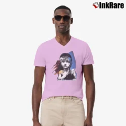 Men’s Les Miserables Broadway Musical V-Neck Tee in light pink | Sharp, Breathable, Everyday Staple