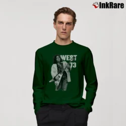 Men’s Leslie West '73 Rock Music Tribute Long-Sleeve Shirt in forest green | Sleek, Lightweight, Year-Round Wear
