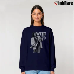 Women’s Leslie West '73 Rock Music Tribute Relaxed Sweatshirt in navy | Soft, Laid-Back Vibe