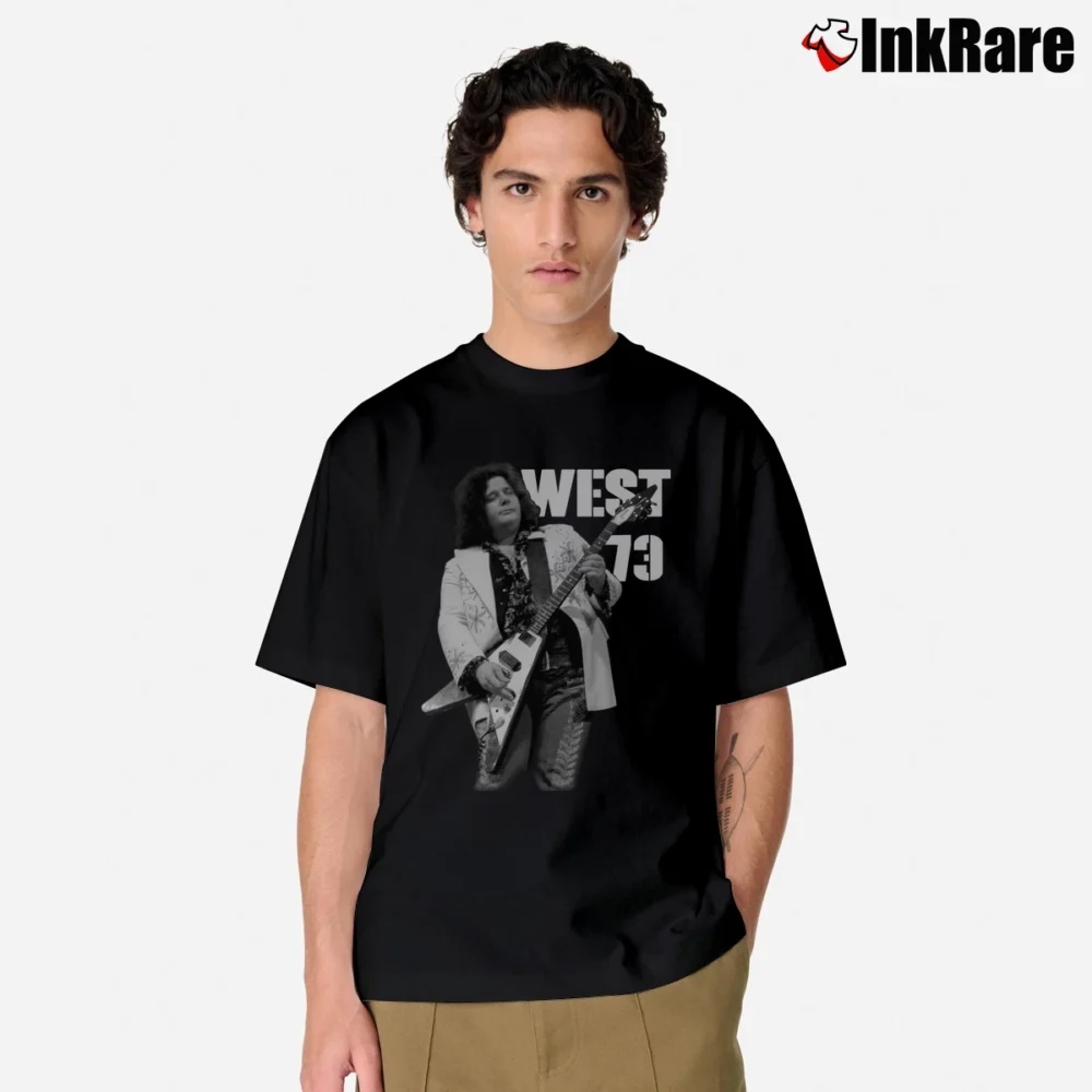 Men’s Leslie West '73 Rock Music Tribute Classic T-Shirt in black | Soft, Breathable Everyday Wear
