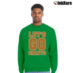 Men’s Let's Go Giants New York Giants Crewneck Sweatshirt in irish green | Cozy Fabric, Clean Style