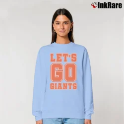Women’s Let's Go Giants New York Giants Relaxed Sweatshirt in light blue | Soft, Laid-Back Vibe
