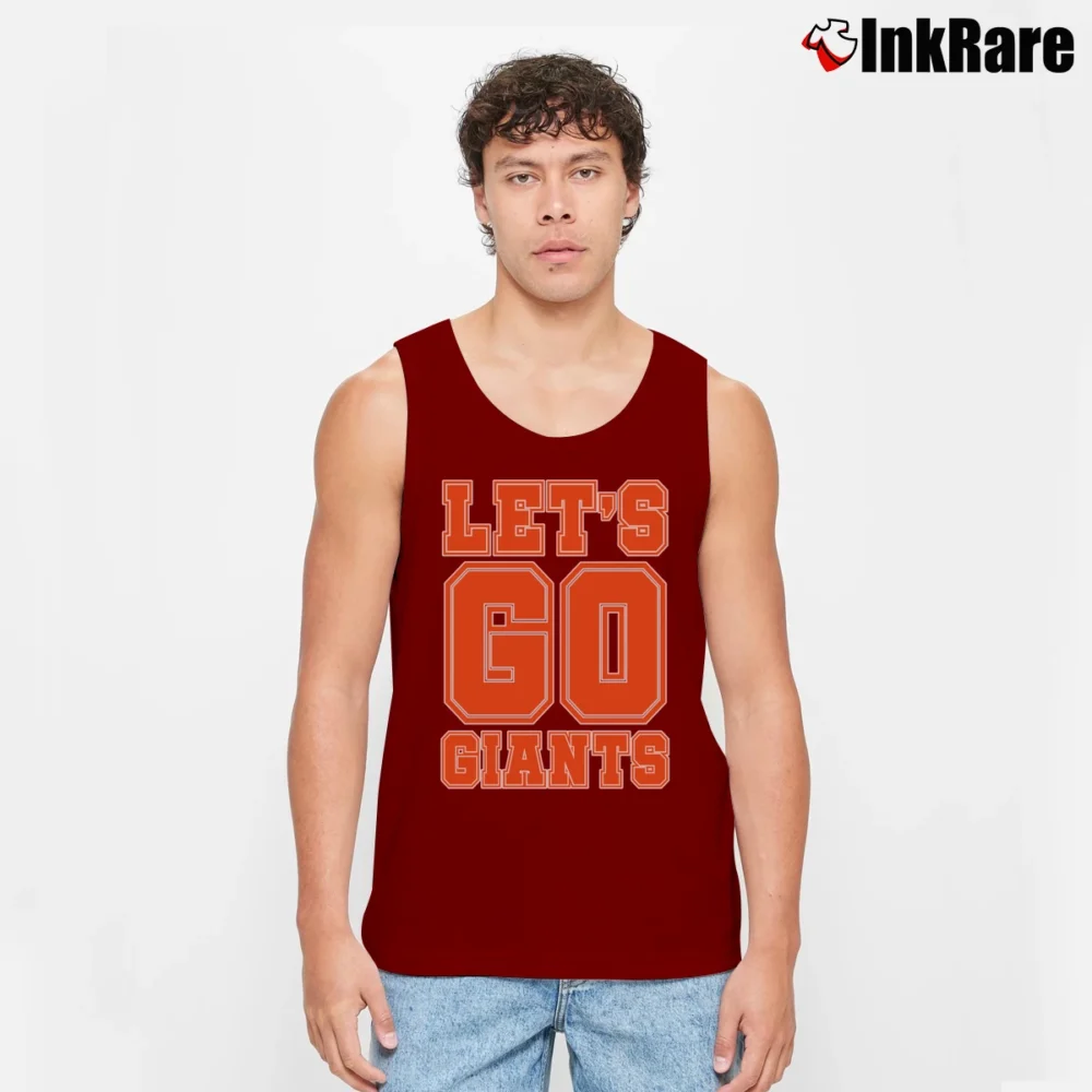 Men’s Let's Go Giants New York Giants Tank Top in maroon | Breathable, Active-Friendly Design