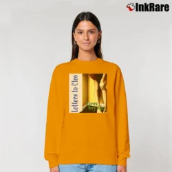 Women’s Letters To Cleo Parks And Recreation Aurora Gory Alice Relaxed Sweatshirt in orange | Soft, Laid-Back Vibe