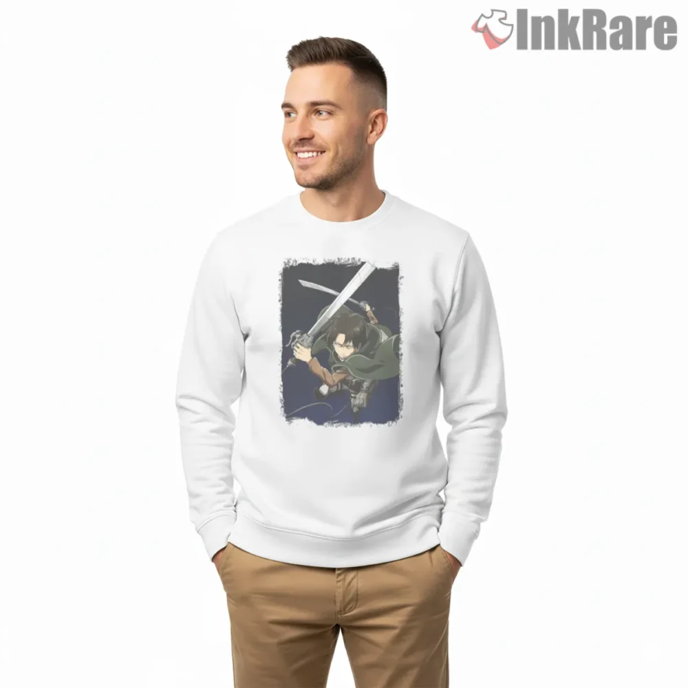 Levi Ackerman Airborne Blade Rush Shirt on graphic shirt for men graphic tee