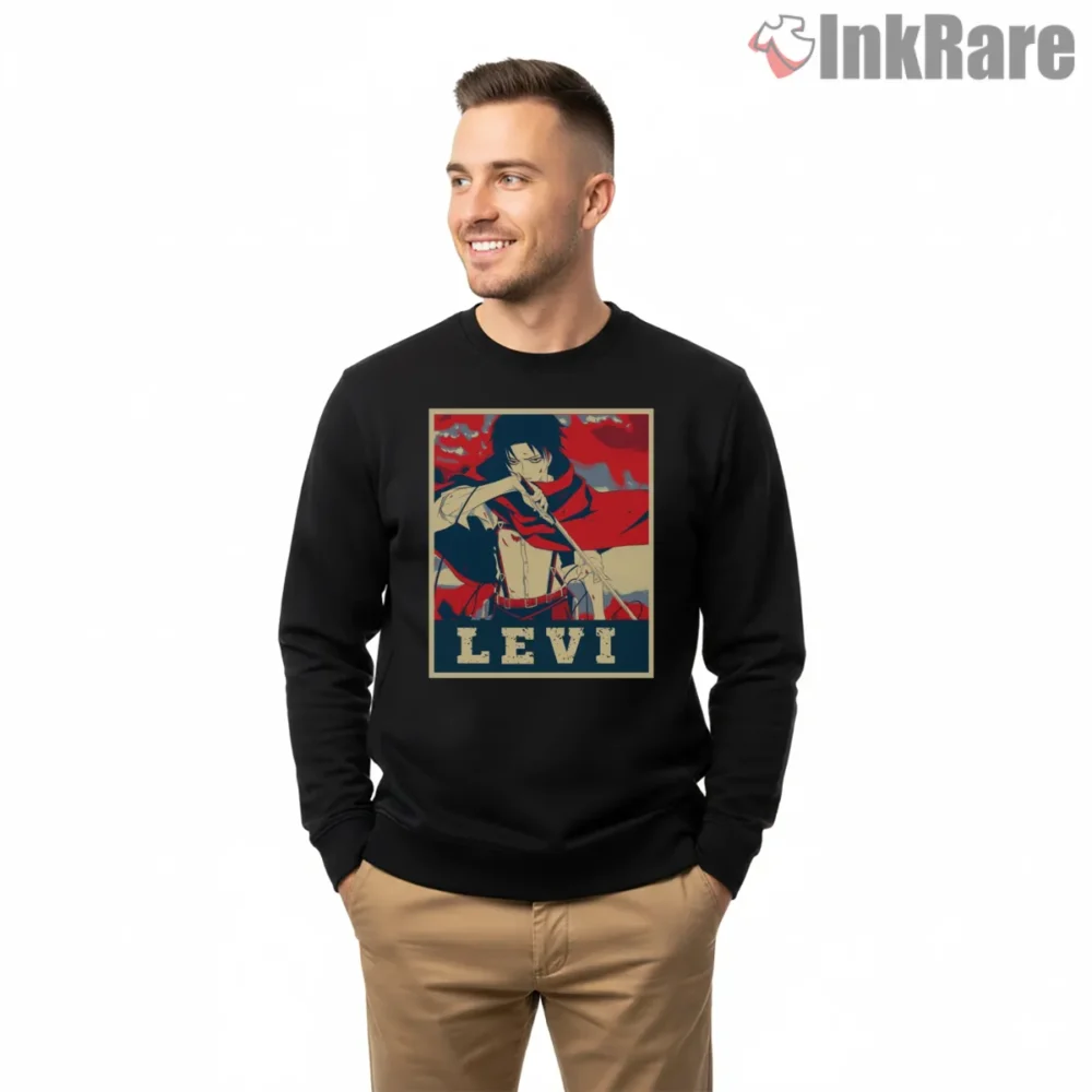 Levi Ackerman Hope Propaganda Style Shirt on graphic shirt for men graphic tee