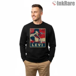 Levi Ackerman Hope Propaganda Style Shirt on graphic shirt for men graphic tee