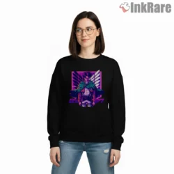 Levi Ackerman Neon Wings Hero Shirt on graphic shirt for women graphic tee