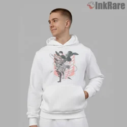 Levi Ackerman Odm Gear Profile Shirt on white hoodie for men graphic tee