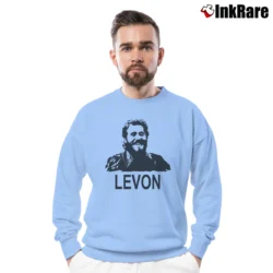 Men’s Levon Helm Studios Woodstock Ny Crewneck Sweatshirt in light blue | Cozy Fabric, Clean Style