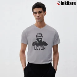Men’s Levon Helm Studios Woodstock Ny V-Neck Tee in sport grey | Sharp, Breathable, Everyday Staple