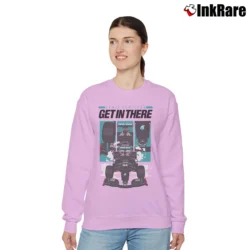 Women’s lewis hamilton get in there for Formula 1 Supporters Relaxed Sweatshirt in light pink | Soft, Laid-Back Vibe
