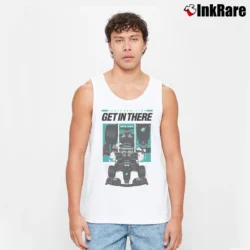 Men’s lewis hamilton get in there for Formula 1 Supporters Tank Top in white | Breathable, Active-Friendly Design