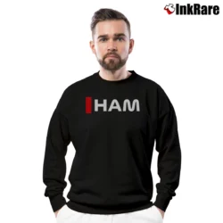 Men’s lewis hamilton ham formula one racing legend fan Crewneck Sweatshirt in black | Cozy Fabric, Clean Style