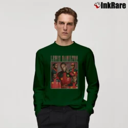 Men’s Lewis Hamilton Long-Sleeve Shirt in forest green | Sleek, Lightweight, Year-Round Wear