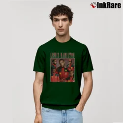 Men’s Lewis Hamilton Classic T-Shirt in forest green | Soft, Breathable Everyday Wear