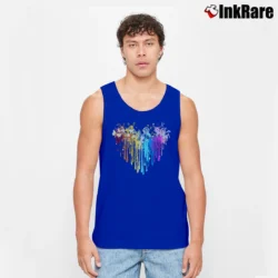 Men’s LGBT Pride Watercolor Pokemon Rainbow Tank Top in royal blue | Breathable, Active-Friendly Design