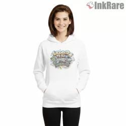 Licensed To Ill Monster Jet Boombox Shirt on white hoodie for women graphic tee