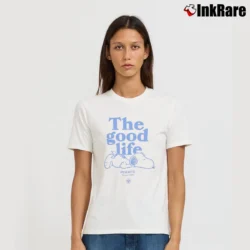 Women’s Life Is Good Snoopy T-Shirt in white | Soft, Flattering Fit