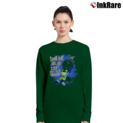 Women’s Lil Batman Get Rid Of Bomb Funny Comic Long-Sleeve Top in forest green | Sleek, Versatile, All-Season