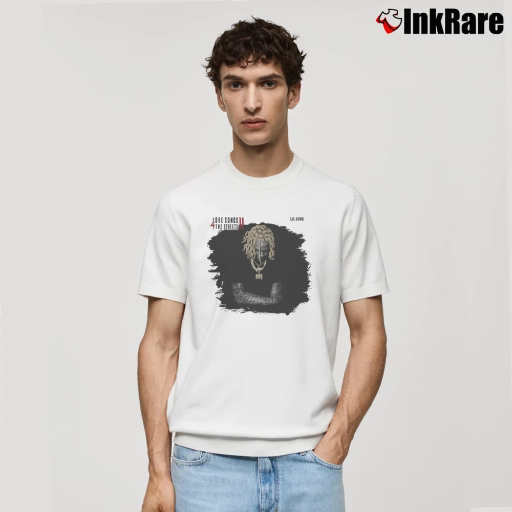 Men’s Lil Durk Love Songs 4 The Streets 2 Classic T-Shirt in white | Soft, Breathable Everyday Wear