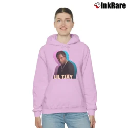Women’s Lil Tjay Birthday Gift Graphic Cozy Hoodie in light pink | Warm, Structured, Stylish