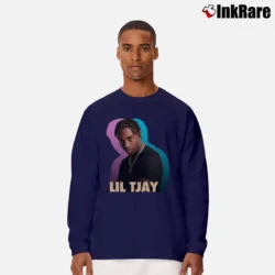Men’s Lil Tjay Birthday Gift Graphic Long-Sleeve Shirt in navy | Sleek, Lightweight, Year-Round Wear