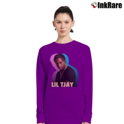 Women’s Lil Tjay Birthday Gift Graphic Long-Sleeve Top in purple | Sleek, Versatile, All-Season