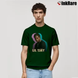 Men’s Lil Tjay Birthday Gift Graphic Classic T-Shirt in forest green | Soft, Breathable Everyday Wear